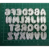 26 A-Z Alphabets Metal Cutting Dies for Scrapbooking  Paper Cards