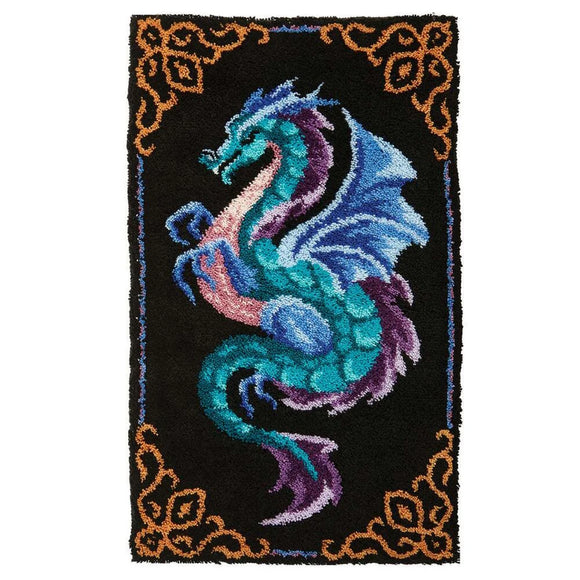 Latch hook DIY rug kit preprinted 