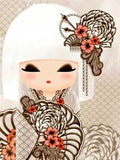 5D DIY Full Square/ Round Drill Diamond Painting "Cartoon Asian Girl - B"