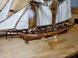 DIY ship model Kit Halcon 1840 Ship + Lifeboat English Instruction