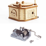 DIY Phonograph Wooden Music Box  Model Building Kit