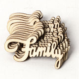 10/15Pcs "Happy Birthday" and other Laser Cut Wooden Chipboard embellishments  Scrapbook DIY Crafts