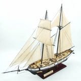 DIY Wooden Scale Model Sailing boat1/130 HARVEY 1847 Scale Wooden Model Ship Kits
