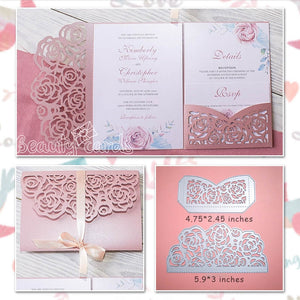 Rose Wedding Invitation Cutting Die for DIY Craft Making Card Scrapbooking