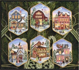 Christmas Village Ornaments Counted Cross Stitch Kit