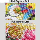 5D DIY  Full Square/ Round  Drill Diamond Painting  "Pink flower"
