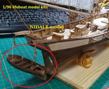 DIY Scale 1/96 Mini lifeboat model kit Harvey 1847 model