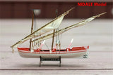 DIY Scale sail boat 1/50 Double mast Fishing boat Whole ribbed