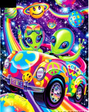 5D DIY Full Square/ Round Drill Diamond Painting "Aliens in car"