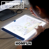 Ultrathin A4 LED Light Tablet Pad EU/UK/AU/US/USB Plug suit Diamond Painting & drawing