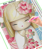 5D DIY Full Square/ Round Drill Diamond Painting "Cartoon Asian Girl - B"
