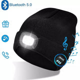 Unisex Bluetooth Headlamp Headphones Beanie with LED sport walking etc