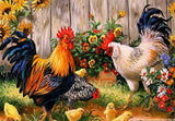 5D diamond embroidery painting full round/ square "Chickens"