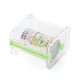 1pcs Creative Washi Tape Cutter Set Tape Tool Transparent Dispenser