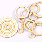 Circle/ring Wooden Chipboard embellishments  Scrapbook DIY Crafts 20/30/40/50/60/75mm