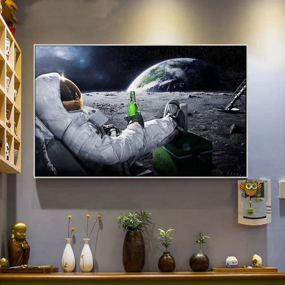 Wall Art Canvas Prints Astronaut for Living Room Decoration