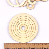 Circle/ring Wooden Chipboard embellishments  Scrapbook DIY Crafts 20/30/40/50/60/75mm