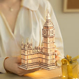 DIY 3D Wooden Puzzle Model Kits to Build "Landmarks of the world"