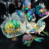 10 pcs Bronzing laser Stickers aesthetic Flowers Butterfly Junk Journal DIY scrapbooking