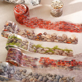 4x200cm Stone Wall Tape Junk Journal DIY scrapbooking