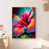 5D DIY  Full Square/ Round  Drill AB Diamond Painting "Hibiscus flower"