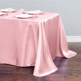 145x275cm Rectangle Tablecloth for Wedding  Party Dining Satin Table Cloth