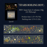 4x200cm Sparkling Stars Laser Tape Junk Journal DIY scrapbooking