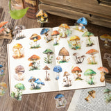 20Pcs Mushroom Collector Stickers Junk Journal DIY scrapbooking