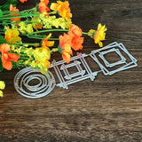 Circle Square Metal Cutting Dies Metal Cutting Dies for Scrapbooking  Paper Cards