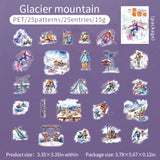 25pcs Cool Skiing Stickers Snow Winter Collage Junk Journal DIY scrapbooking