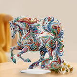 5D DIY Diamond Painting Special Shape Drill Desk Ornament "Horse"