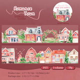 4.5x200cm Dream Town House Tape Stickers Junk Journal DIY scrapbooking