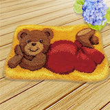Latch hook DIY rug kit preprinted " 23 various patterns" sizes vary