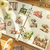 20pcs Reading Corner Scrapbooking Decoration Stickers Junk Journal DIY scrapbooking