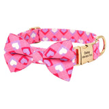 Personalized Dog Collar Cute Bowknot Flower For Small to Large Dogs