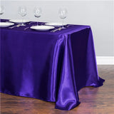 145x275cm Rectangle Tablecloth for Wedding  Party Dining Satin Table Cloth