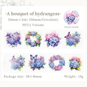PET Washi Tape Flower Garden Series Decorative Tape Set DIY Diary Journal Scrapbooking