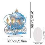 5D DIY Diamond Painting Special Shape Drill Desk Ornament "Crystal Carriage"