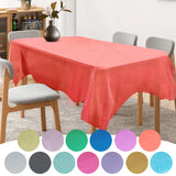 1pc Reusable Tablecloths 137x183cm BPA Free Plastic Dining Table Cover