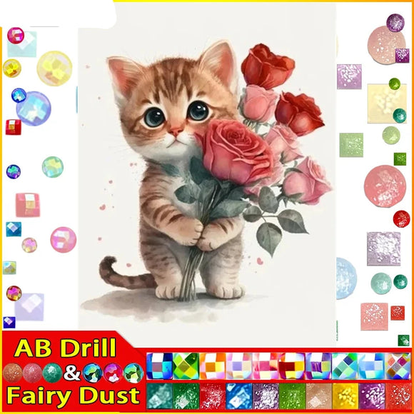 5D DIY Diamond Embroidery Full Square/round Fairy Dust AB Full Diamond 