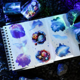 6x200cm Creative Astronomy Universe Planets Stickers Junk Journal DIY scrapbooking