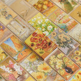 50 pcs/Oil Painting art Stationery stickers book Junk Journal DIY scrapbooking