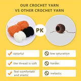 KRABALL Crochet Animal Kit for Beginners With Video Tutorial Cotton Knitting Yarn Thread Needles Hook Knit Tool Set DIY Craft