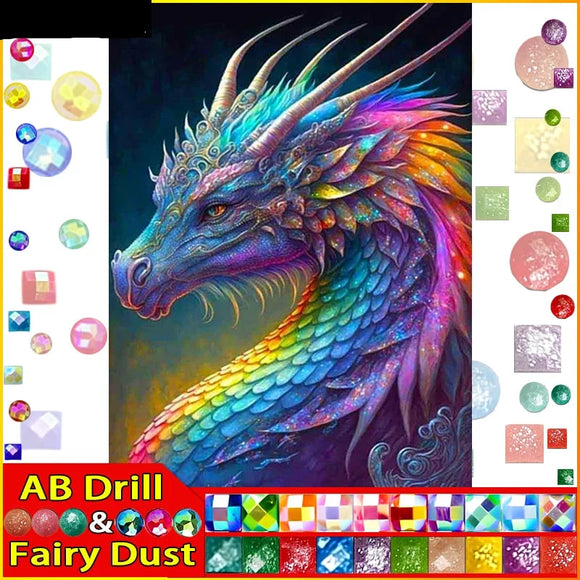 5D DIY Diamond Embroidery Full Square/round Fairy Dust AB Square/Round Drill  