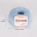 6pcs Mohair Baby Wool Crochet Yarn for Hand-Knitting, crocheting, Scarves Min order 5 Pcs