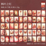 50 pcs Vintage Diy Decor Stickers Junk Journal DIY scrapbooking