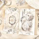 20pcs Weaving Dream Lace PET Stickers Junk Journal DIY scrapbooking