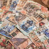 30pcs Global Travel Decor Vintage Material Paper Combo Kit Junk Journal DIY scrapbooking