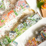 45mm*2m PET Tapes Dream Town House Junk Journal DIY scrapbooking