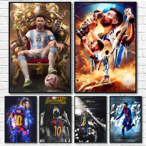 Lionel Messi  Wall Art Prints Waterproof Home Decor